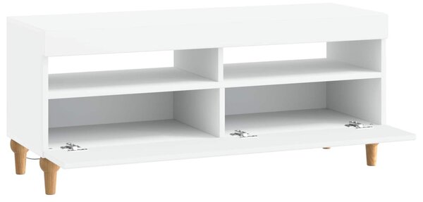 LED TV szekrény Fehér Szerelt Fa