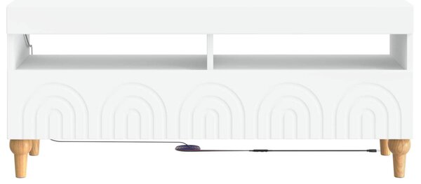 LED TV szekrény Fehér Szerelt Fa
