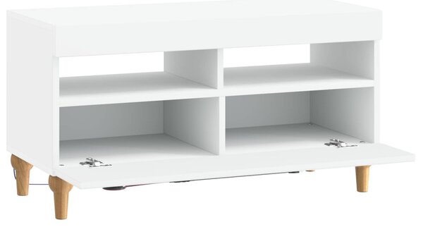 LED TV szekrény Fehér Szerelt Fa