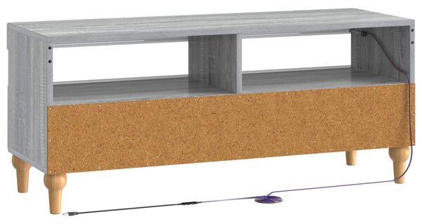 LED TV szekrény Szürke Sonoma Szerelt Fa