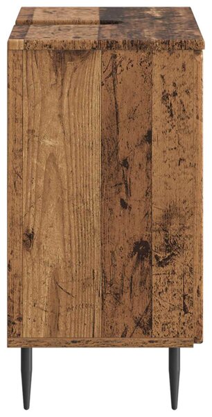 Fürdőszobai mosdószekrény ZWOLLE Antik Fa 59,5 x 31,5 x 59 cm