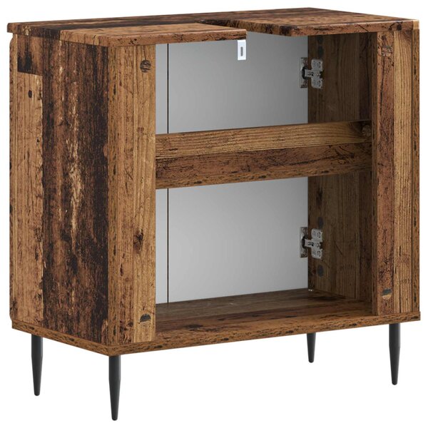 Fürdőszobai mosdószekrény HAARLEM Antik Fa 59,5 x 31,5 x 59 cm