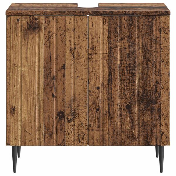 Fürdőszobai mosdószekrény ZWOLLE Antik Fa 59,5 x 31,5 x 59 cm