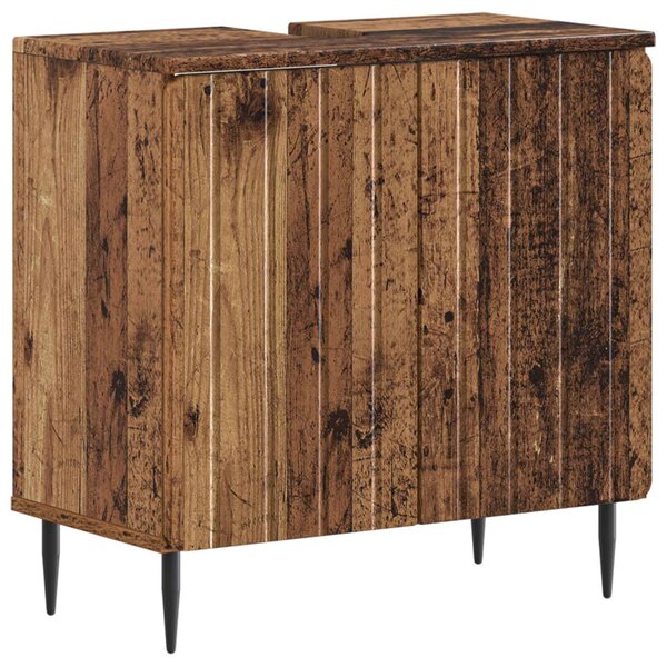 Fürdőszobai mosdószekrény ZWOLLE Antik Fa 59,5 x 31,5 x 59 cm