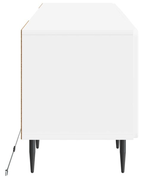LED TV szekrény Fehér Szerelt Fa