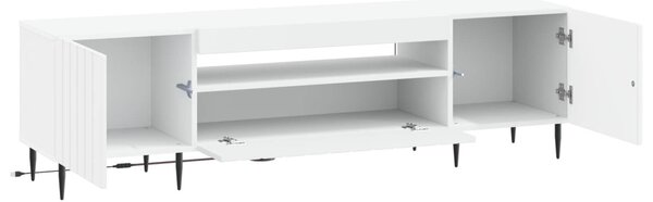 LED TV szekrény Fehér Szerelt Fa