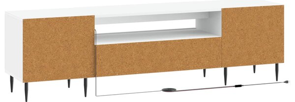 LED TV szekrény Fehér Szerelt Fa