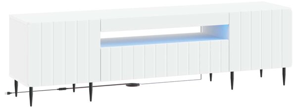 LED TV szekrény Fehér Szerelt Fa