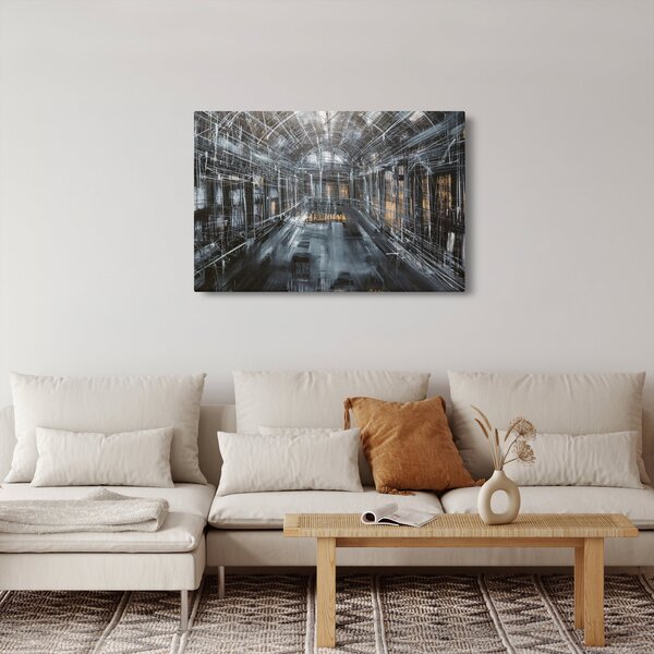 Egy régi épület belsejének képe (90x60 cm)