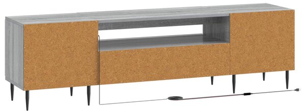 LED TV szekrény Szürke Sonoma Szerelt Fa