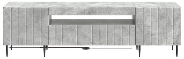 LED TV szekrény Betonszürke Szerelt Fa