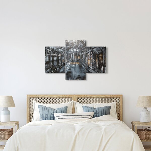 Egy régi épület belsejének képe (90x60 cm)