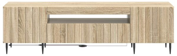 LED TV szekrény Sonoma Tölgy Szerelt Fa