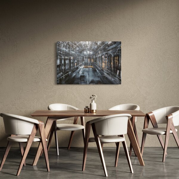 Egy régi épület belsejének képe (90x60 cm)