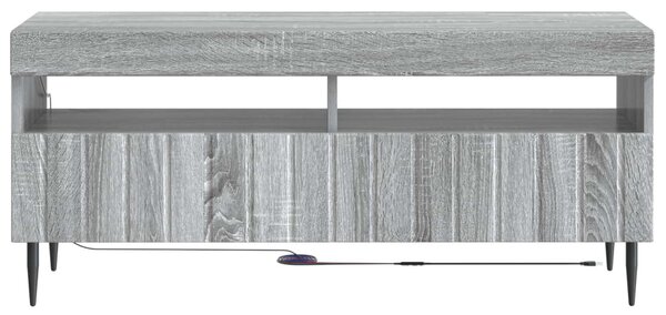 LED TV szekrény Szürke Sonoma Szerelt Fa