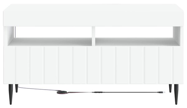 LED TV szekrény ZWOLLE 81 x 35 x 43 cm Fehér Szerelt Fa