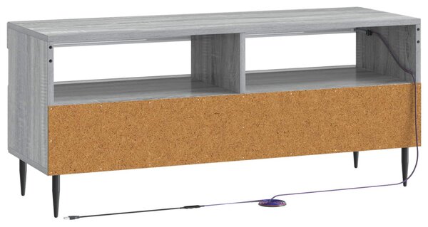 LED TV szekrény Szürke Sonoma Szerelt Fa