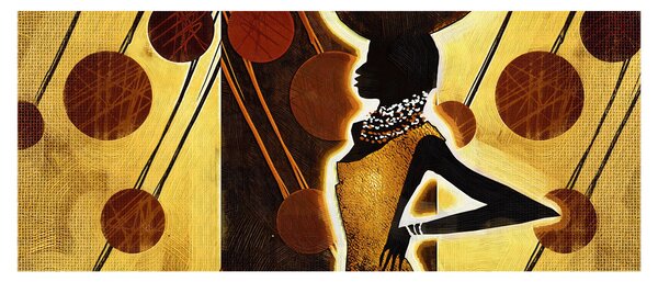 Egy ősi művészeti festmény képe (120x50 cm)