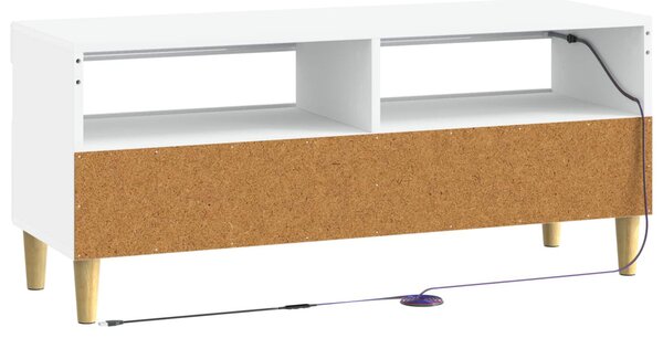 LED TV szekrény Fehér Szerelt Fa
