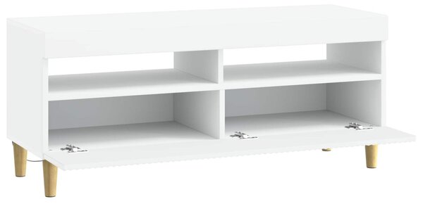 LED TV szekrény Fehér Szerelt Fa