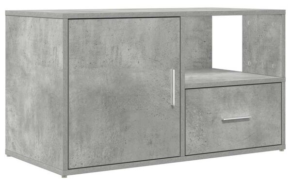 Betonszürke szerelt fa sarokszekrény 200 x 40 x 45 cm