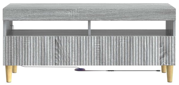 LED TV szekrény Szürke Sonoma Szerelt Fa