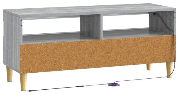 LED TV szekrény Szürke Sonoma Szerelt Fa