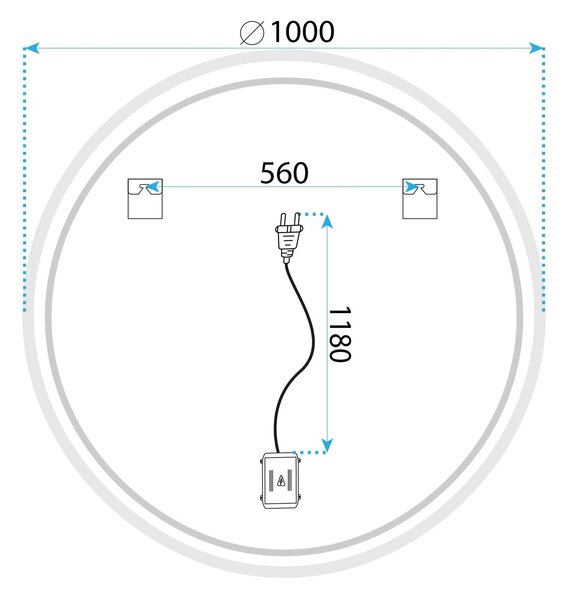 LED Tükör SOFT 100