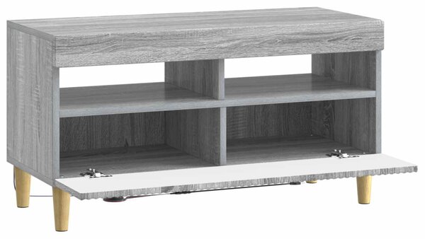 LED TV szekrény Szürke Sonoma Szerelt Fa