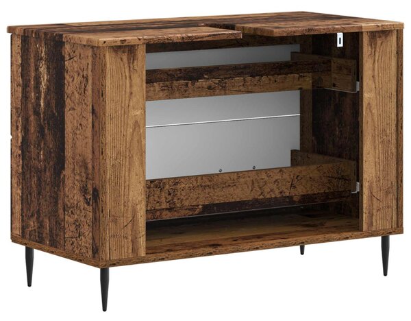Fürdőszobai mosdószekrény HAARLEM Antik Fa 82 x 41 x 58,5 cm