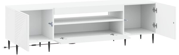 LED TV szekrény Fehér Szerelt Fa