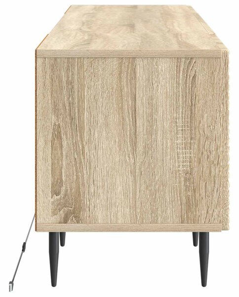 LED TV szekrény Sonoma Tölgy Szerelt Fa