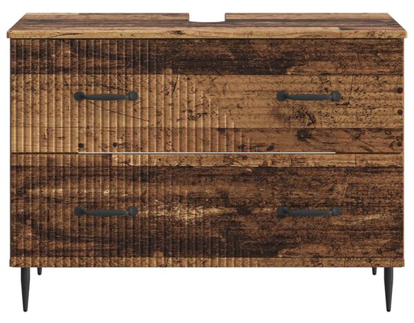 Fürdőszobai mosdószekrény HAARLEM Antik Fa 82 x 41 x 58,5 cm