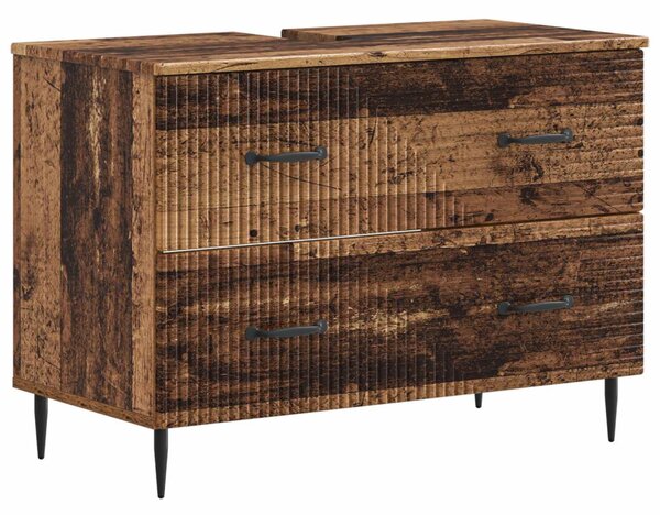 Fürdőszobai mosdószekrény HAARLEM Antik Fa 82 x 41 x 58,5 cm