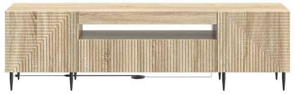 LED TV szekrény Sonoma Tölgy Szerelt Fa