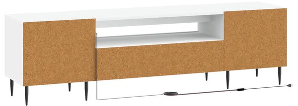 LED TV szekrény Fehér Szerelt Fa