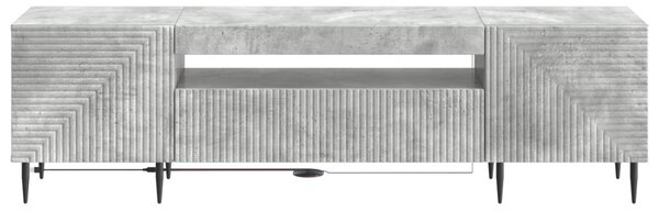 LED TV szekrény Betonszürke Szerelt Fa
