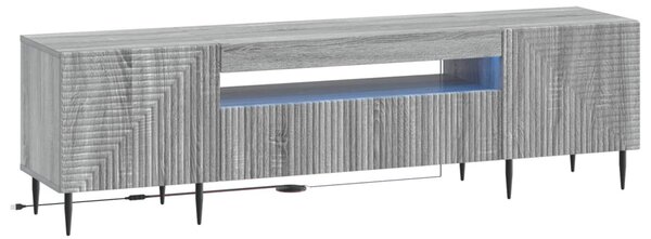 LED TV szekrény Szürke Sonoma Szerelt Fa