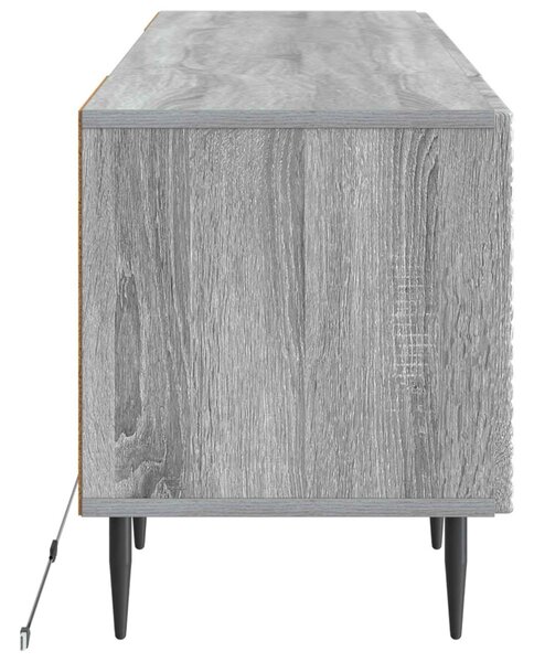 LED TV szekrény Szürke Sonoma Szerelt Fa