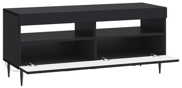 LED TV szekrény HAARLEM 100 x 35 x 43 cm Fekete Szerelt Fa