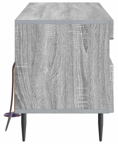 LED TV szekrény Szürke Sonoma Szerelt Fa