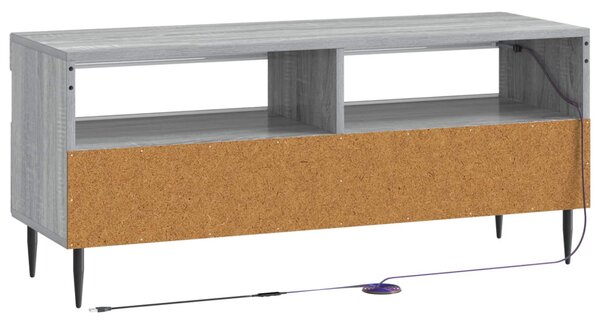 LED TV szekrény Szürke Sonoma Szerelt Fa