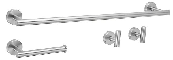 Fürdőszobai kiegészítő szett Ari Brush Nickel 4 darabos