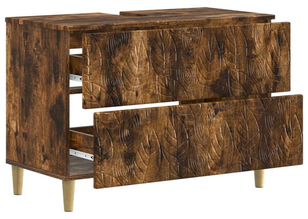 Fürdőszobai mosdószekrény DELFT Füstös Tölgy 82 x 41 x 59 cm