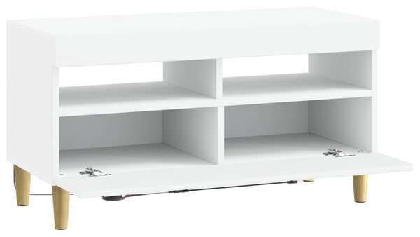 LED TV szekrény Fehér Szerelt Fa