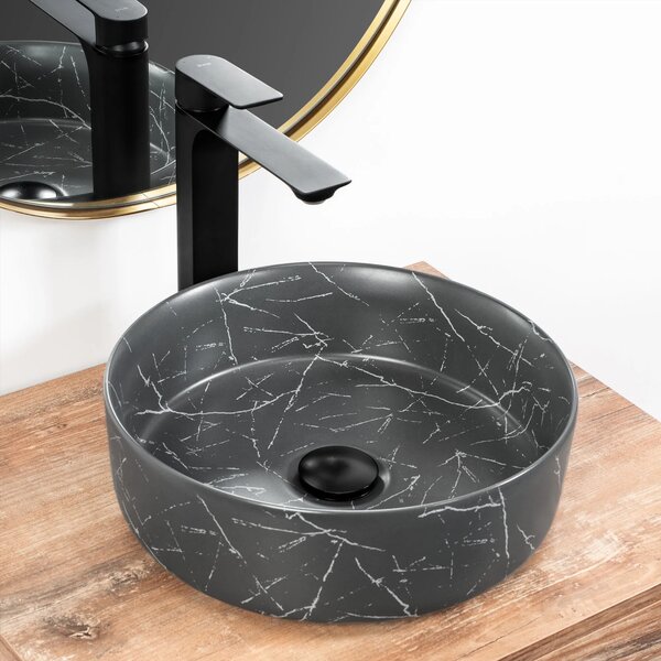 Pultos mosdó Rea Sami Matt Grey Marble