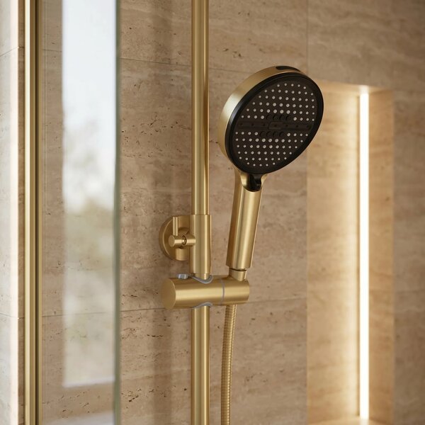 Zuhanyszett Rea Prime Brush Gold