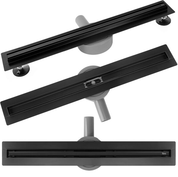 Lineáris lefolyó Neox Slim pro black 80