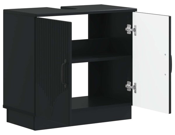 Fürdőszobai mosdószekrény HOORN Fekete 59,5 x 31,5 x 56 cm