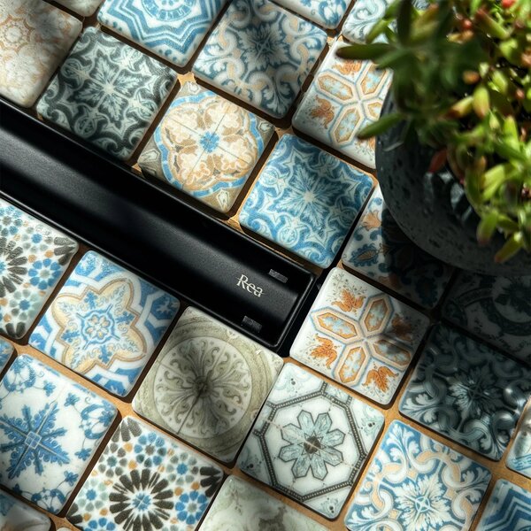 Lineáris lefolyó Neox Slim pro black 80